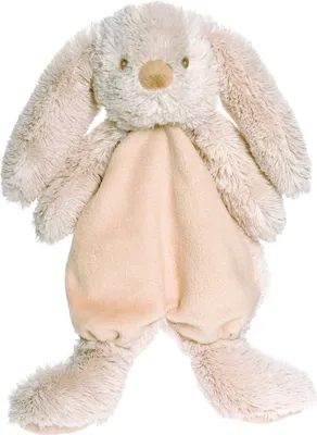 Immagine prodotto di Doudou per neonati grigio, coniglietto morbido, 29 cm, lavabile in lavatrice
