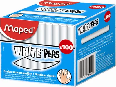 Immagine prodotto di Maped 935020 Gesso per lavagna WHITEPEPS rotondo bianco