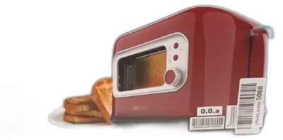 Produktbild von Cecotec Toaster Küchengeräte RetroVision Red Leistung 700W Extra breite Schlitze