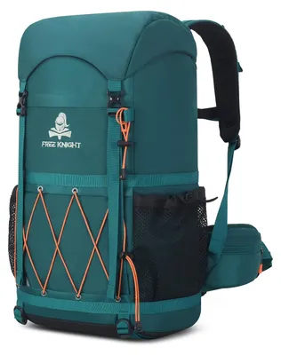 Obrázek produktu pro Batoh turistický - 40 l - Voděodolný - Modrý a zelený - Na turistiku, cestování a cyklistiku