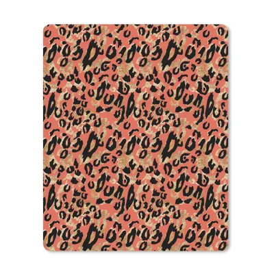 Produktbild von MuchoWow® Mauspad Mousepad Pantherdruck - Muster - Gold 30x40 cm - Mousepads - Maus Mat - Pad - Mausunterlage - Mausmatten