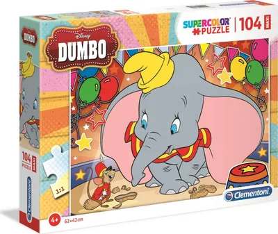 Immagine prodotto di maxi puzzle super colorato Dumbo 104 pezzi
