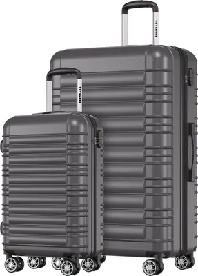 Produktbild von TRVLMORE Kofferset - 2-teilig - 38L Handgepäck + 110L Aufgabegepäck - Leichtgewicht - Trolley - Reisekoffer Set - Dunkelgrau