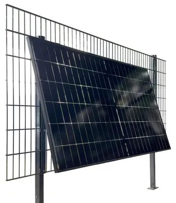 Produktbild von Wattstone ZaunPV Flexx Montagepaket angewinkelt für 2 PV-Module Schwarz 10-20 Grad