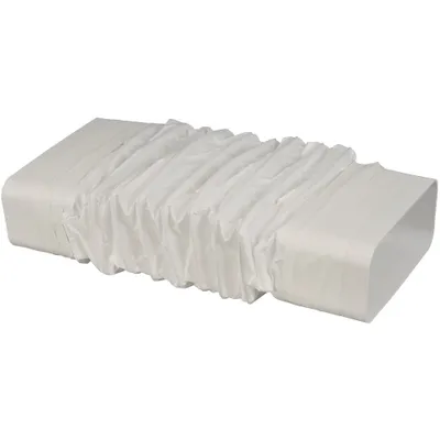 Image de Conduit plat 222x89mm, tuyau flexible 40cm de long, adaptateur sans manchon