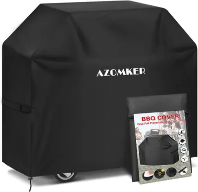 Zdjęcie produktu dla Pokrowiec na grill, wodoodporny, odporny na promieniowanie UV, wymiary 135 x 70 x 110 cm, idealny do użytku w ogrodzie i podczas campingów