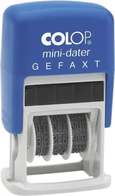 Produktbild von COLOP® S160L4 Mini-Dater - Datumstempel + Text GEFAXT