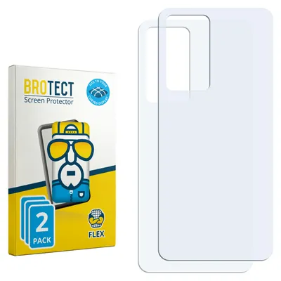 Produktbild von 2x BROTECT Fullscreen Schutzfolie für Xiaomi 12 Pro (Rückseite) Displayschutz Folie Fullcover Klar Transparent