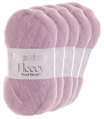 Papatya Fleecy Kuschelgarn 20% Wolle veredelt Oeko-Tex Häkelgarn Strickgarn pastellviolett