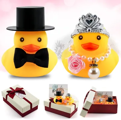 Produktbild von Hochzeitsaccessoires - Brautpaar - Quietschgeschenke für das Brautpaar - Geschenk für Braut und Bräutigam - Partydekoration - Hochzeitsdekoration