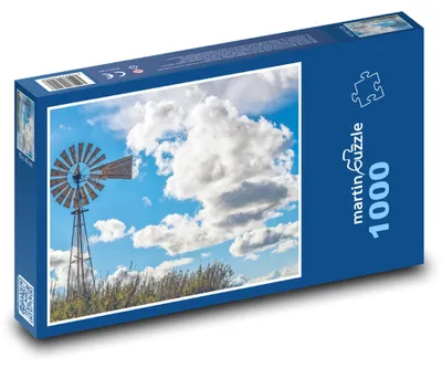 Zdjęcie produktu dla Puzzle 1000 Wiatrak i niebo - martinpuzzle
