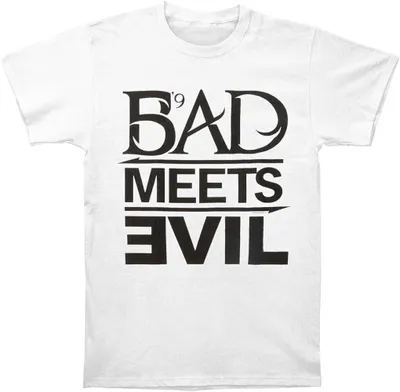 Produktbild von Eminem Bad Meets Evil T-Shirt mit kurzen Ärmeln White M