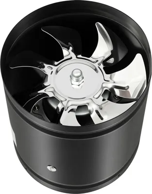 Image de Ventilateur d'extraction / ventilateur - FD-150-2 - Débit d'air 600 m³/h - Puissance 40 W - 7 pales - 2800 tr/min - Moteur entièrement en cuivre - Noir