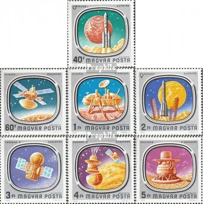 Produktbild von Briefmarken Ungarn 1976 Mi 3148A-3154A (kompl.Ausg.) postfrisch Weltraumforschung