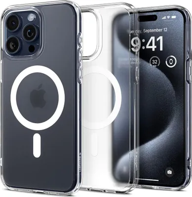 Produktbild von Spigen ACS06719, Cover, Apple, iPhone 15 Pro, 15,5 cm (6.1"), Transparent