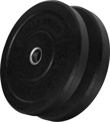Produktbild von GORILLA SPORTS® Olympia Hantelscheiben - 20 kg Set, 2 x 10 kg Gewichte, 50mm Bohrung, gummiert - Bumper Plates, Olympiascheiben, Gewichtsscheiben