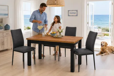 INSPIRO Essgruppe – Platz für gemeinsame Mahlzeiten mit der Familie, KI-generiertes Bild