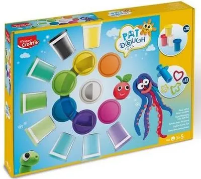 Produktbild von Maped Creativ Maxi-Spielknete-Set mit Knetzubehör 32-teilig