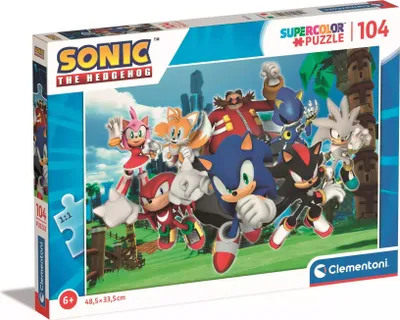 Immagine prodotto di Clementoni Puzzle 104 elementów SuperKolor Sonic Sonic 27159