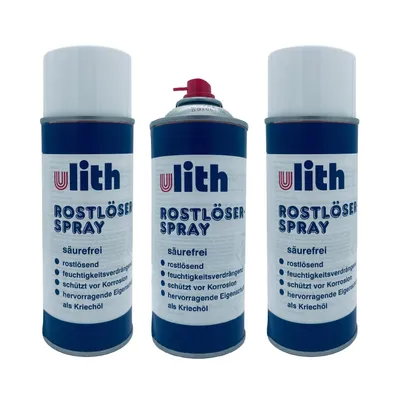 Produktbild von ARLI SET: 3x Rostlöser Spray 400ml Rostlockerer Rostentferner Kontaktspray Schmiermittel Kriechöl Korrosion