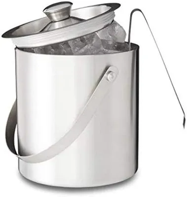 Obrázek produktu pro Kbelík s víkem a lopatkou, 1,5 litru, nerezová ocel