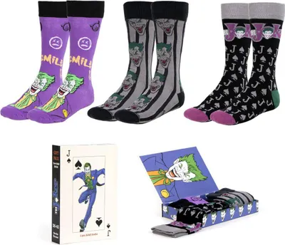 Obrázek produktu pro DC Comics ponožky 3-pack Joker 38-45