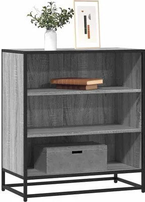Produktbild von vidaXL Sideboard Grau Sonoma 68x35x76 cm Holzwerkstoff und Metall