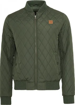 Zdjęcie produktu dla Męska pikowana kurtka Urban Classics Diamond Quilt Nylon Jacket oliwkowa - XL