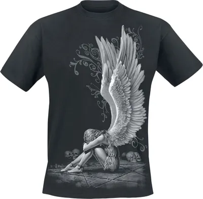 Produktbild von Spiral T-Shirt Herren Enslaved Angel schwarz Gothic 100% Baumwolle L
