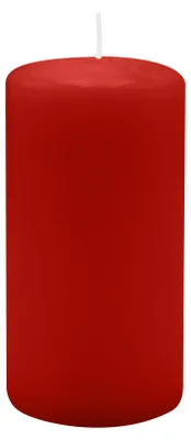 Produktbild von Stumpenkerzen 100 x  Ø 60 mm, Weihnachtsrot Erdbeere, 12 Stück