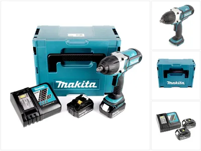 Produktbild von Makita DTW 450 RMJ 18V Li-ion Akku-Schlagschrauber im Makpac + 2 x BL 1840 B 4,0 Ah Akku + DC 18 RC Schnellladegerät