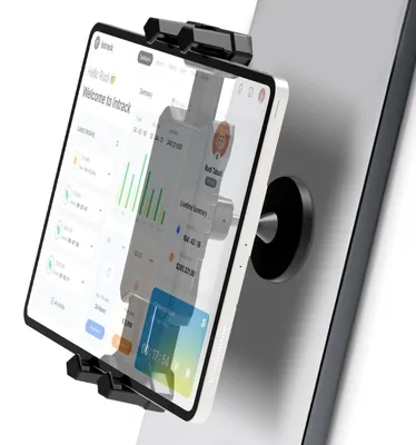 Imagen del producto de Soporte magnético para tablet, giratorio 360°, compatible con pantallas de 4,7 a 13,5 pulgadas, para superficies metálicas
