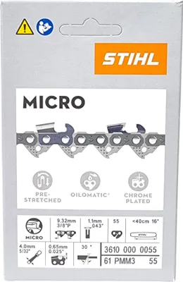 Produktbild von Stihl Picco Micro Mini 3 (PMM3), Stihl, Micromeißel, 76,2 / 8 mm (3 / 8"), 1,1 mm, 400 mm