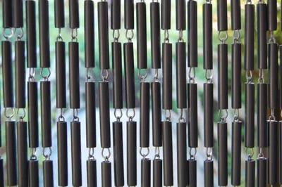 Produktbild von La Tenda CAMPOS 2 XL Kettenvorhang anthrazit,Maße:140 x 230 cm