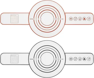 Produktbild von Silikon-Backmatten für Dutch Oven und Brotbackformen – Set mit 2 Stück – Glasfaser-Backofen