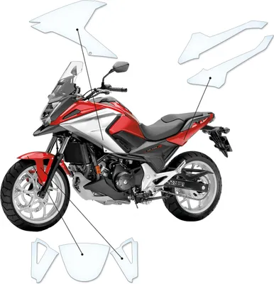 Produktbild von Lackschutzfolie Steinschlagschutz passend für Honda NC750X (2018-C)