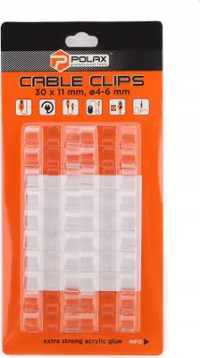 Produktbild von Kabelhalter-Clip, selbstklebend, 4-6 (20 Stück/Packung)