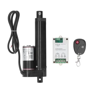 Obrázek produktu pro Elektrický lineární pohon, zdvih 100 mm, 1000 N, 24 V pro stroje, s ovladačem a dálkovým ovládáním