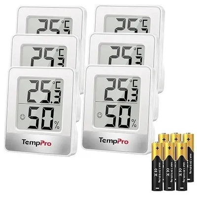 Zdjęcie produktu dla Termohigrometr cyfrowy LCD czujnik temperatury wilgotności powietrza