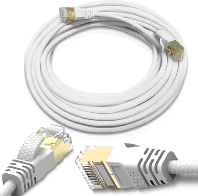 Produktbild von Netzwerkkabel Patchkabel Verlegekabel CAT 8 7 m Kabel Netzwerk DSL LAN Ethernet