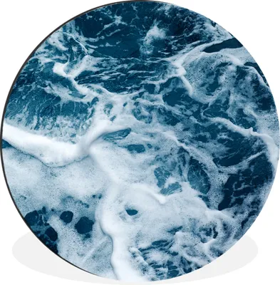 Produktbild von MuchoWow® - Mauerkreis - Wandbilder - Runde Bild - Bild aus Aluminium - Schlafzimmer - Wohnzimmerdekoration - Wand Dekoration