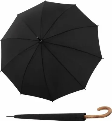 Obrázek produktu pro Knirps KNIRPS A.771 LONG BLACK - pánský holový vystřelovací deštník