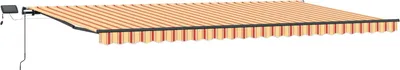 Immagine prodotto di Tenda da sole estensibile vidaXL, giallo e arancione, 600 x 300 cm