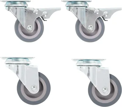 Produktbild von Lenkrollen Set mit 4 Stück, 50 mm für Werkbänke und Möbel