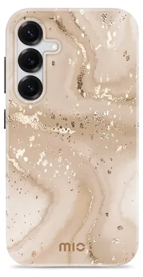 Produktbild von MIO Handyhülle für Samsung Galaxy S25 MagSafe Hülle Hardcase Backcover - Gold Marble