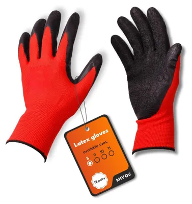 Imagen del producto de Guantes de trabajo con agarre óptimo (12 pares)
