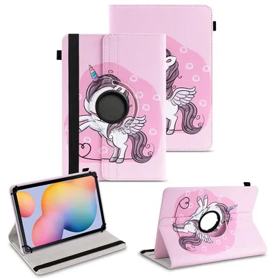 Produktbild von Tablet Hülle für Samsung Galaxy Tab S6 Lite Schutzhülle Tasche Cover DrehbarFarben:Motiv 16