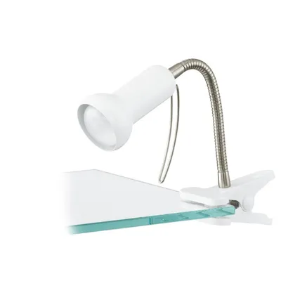 Image de EGLO FABIO blanc Lampe de table / lampe à pince