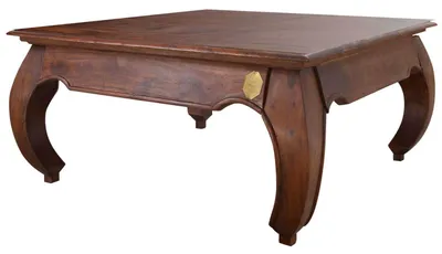 Immagine prodotto di MASSIVMOEBEL24 | tavolino da salotto in legno di Acacia 120x120x40 nougat laccato OPIUM #624