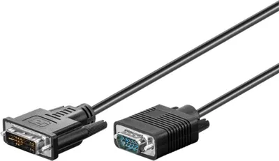 Produktbild von Microconnect 50990, 2 m, DVI-I, VGA (D-Sub), Stecker, Stecker, Nickel